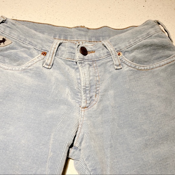Vintage Flare low rise powder blue pants xs - Picture 4 of 7